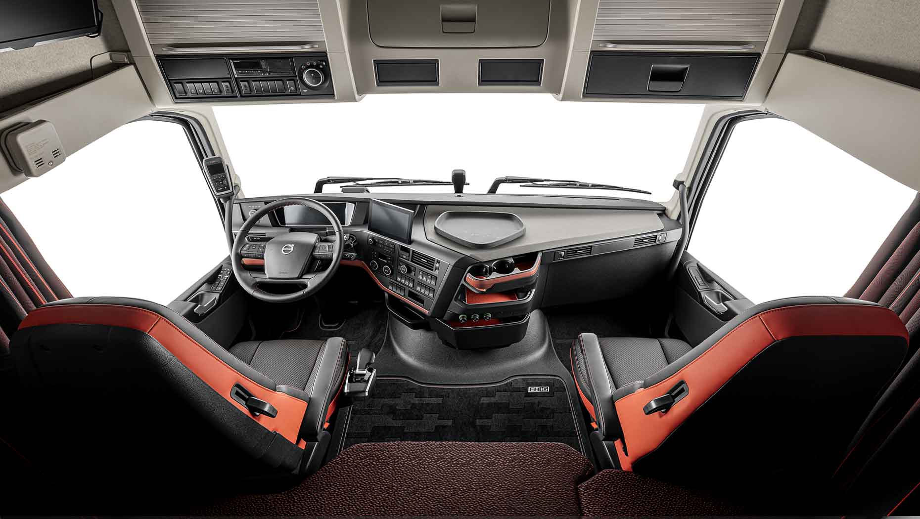 Der aktualisierte Fahrerhaus-Innenraum des Volvo FH: für die