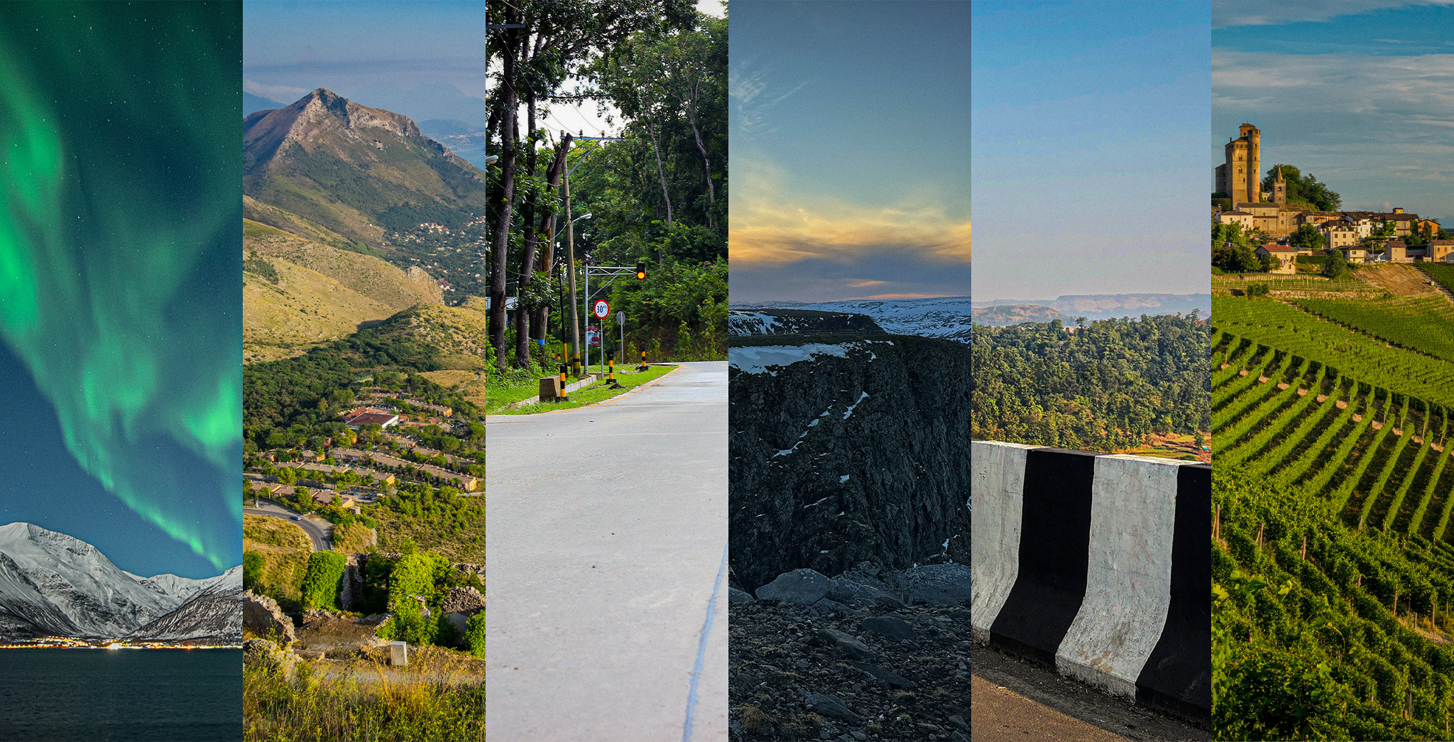 Des fragments de routes 
