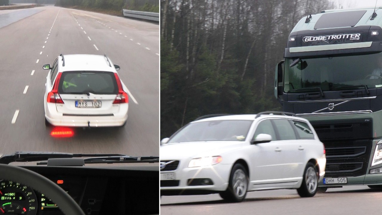 Volvo FH – test de l'avertisseur de collision